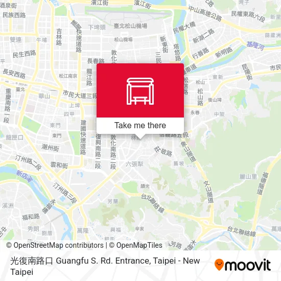 光復南路口 Guangfu S. Rd. Entrance map