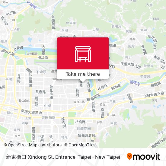 新東街口 Xindong St. Entrance map