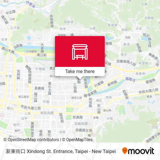 新東街口 Xindong St. Entrance map
