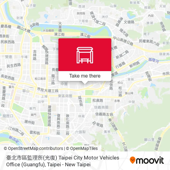 臺北市區監理所(光復) Taipei City Motor Vehicles Office (Guangfu) map