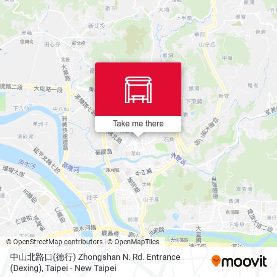 中山北路口(德行) Zhongshan N. Rd. Entrance (Dexing) map