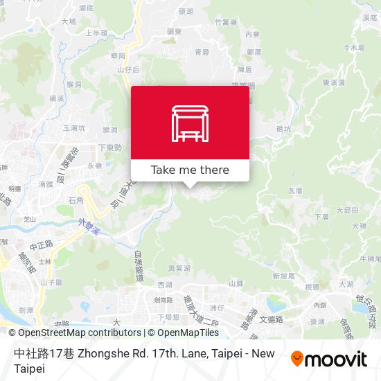 中社路17巷 Zhongshe Rd. 17th. Lane map