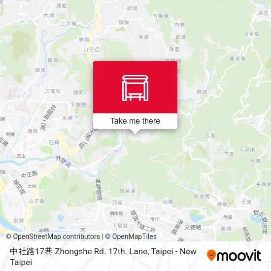 中社路17巷 Zhongshe Rd. 17th. Lane map
