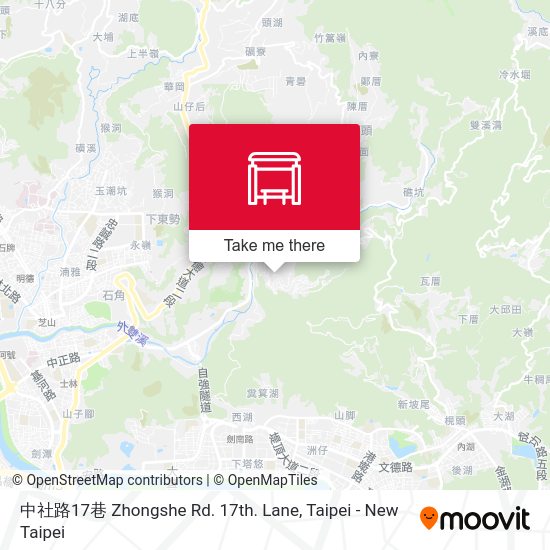 中社路17巷 Zhongshe Rd. 17th. Lane map