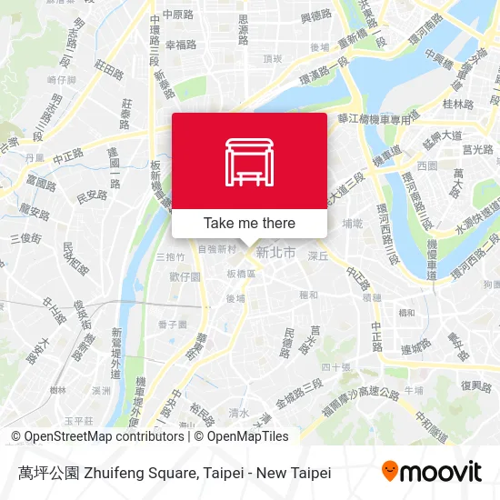 萬坪公園 Zhuifeng Square map