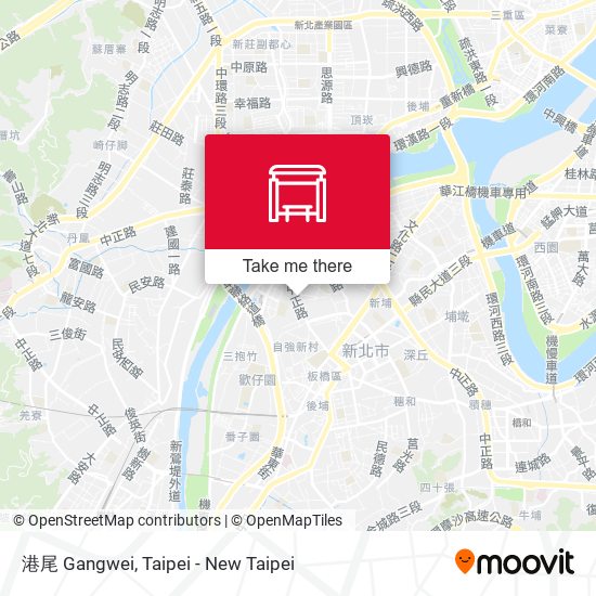 港尾 Gangwei map