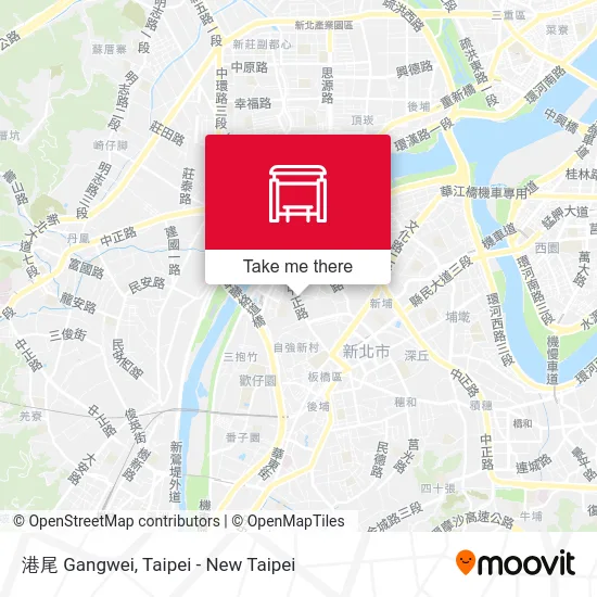 港尾 Gangwei map