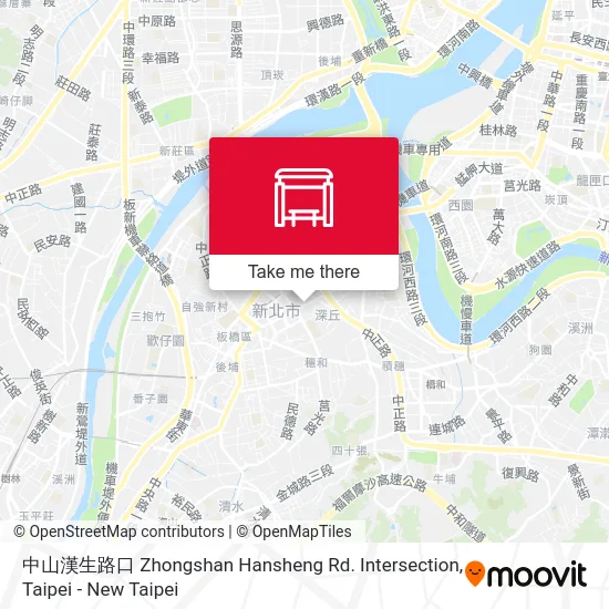 中山漢生路口 Zhongshan Hansheng Rd. Intersection map