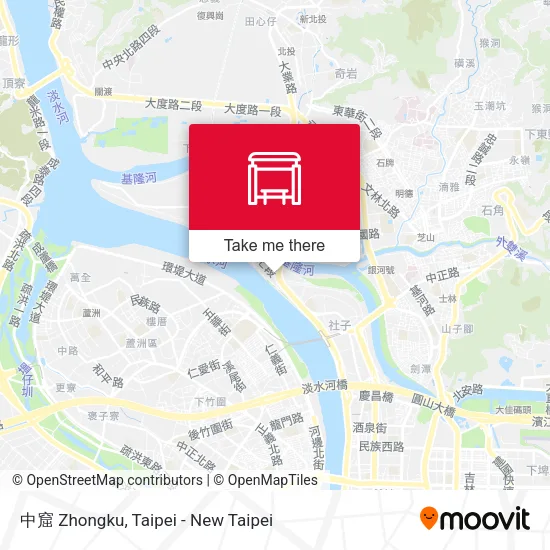 中窟 Zhongku map
