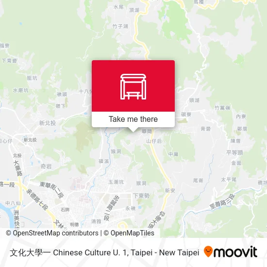 文化大學一 Chinese Culture U. 1地圖