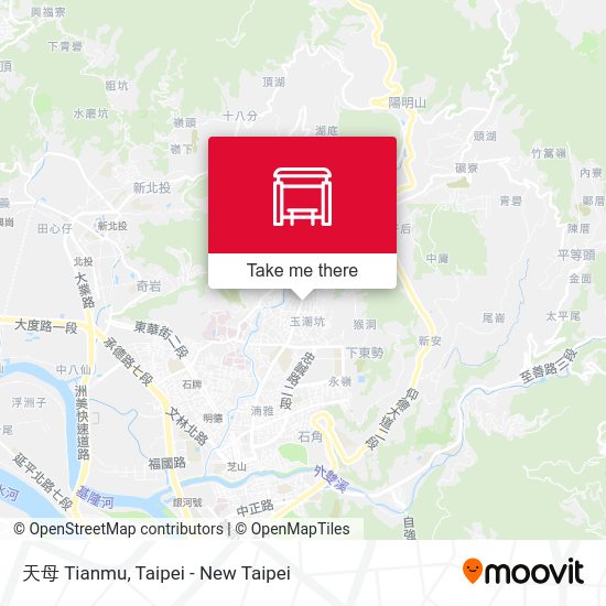 天母 Tianmu地圖