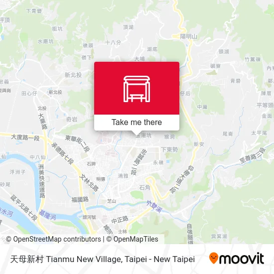 天母新村 Tianmu New Village map