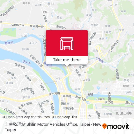 士林監理站 Shilin Motor Vehicles Office map