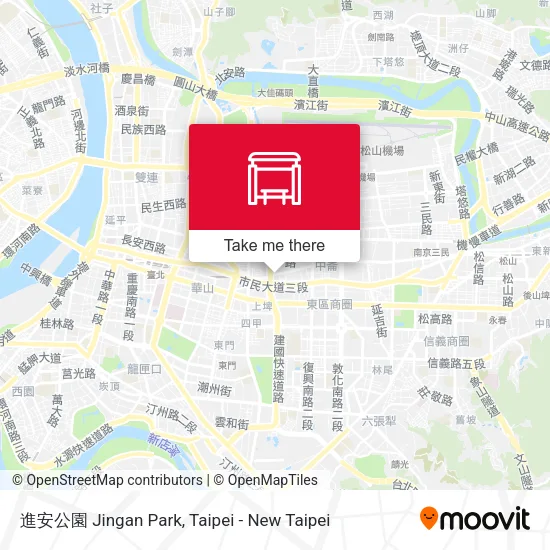 進安公園 Jingan Park map