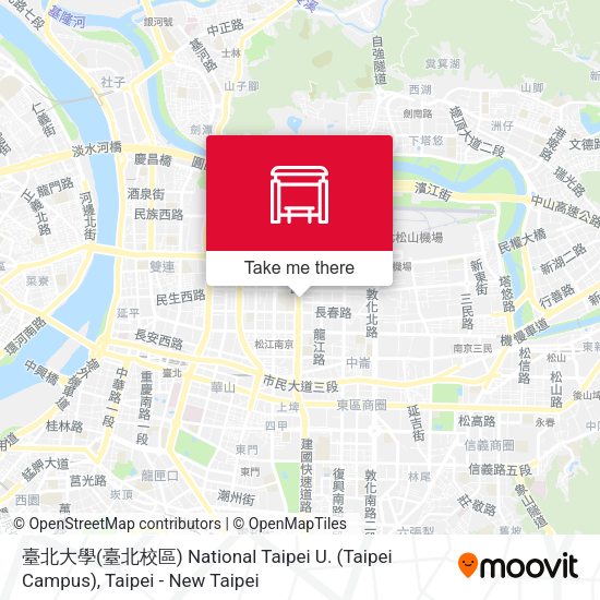 臺北大學(臺北校區) National Taipei U. (Taipei Campus) map