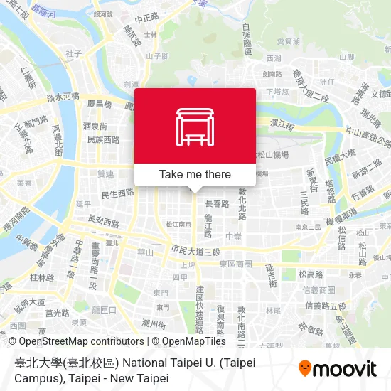臺北大學(臺北校區) National Taipei U. (Taipei Campus) map