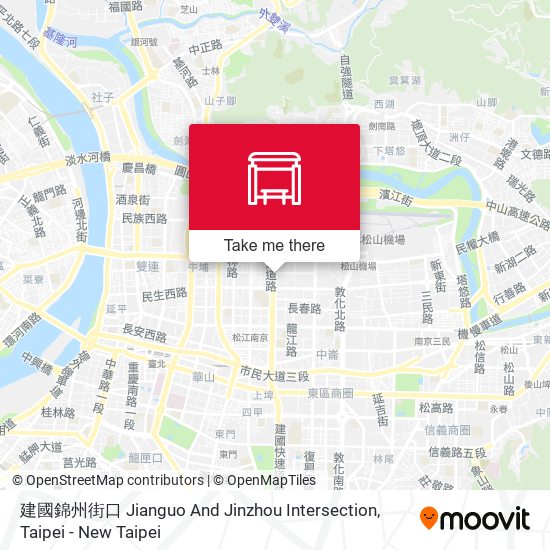 建國錦州街口 Jianguo And Jinzhou Intersection map