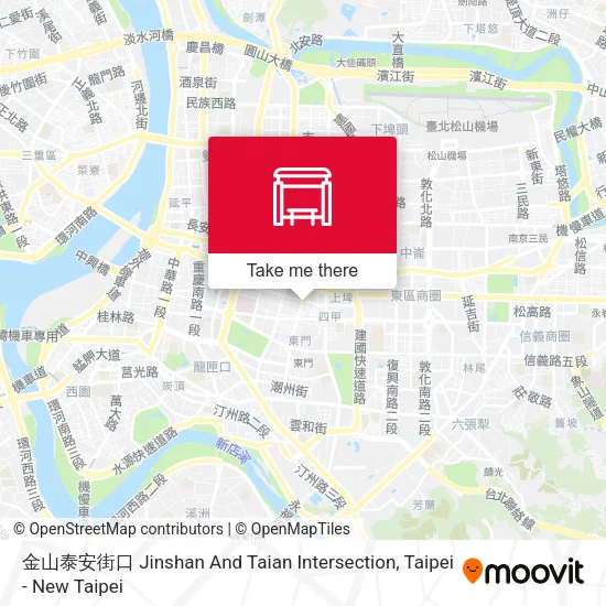 金山泰安街口 Jinshan And Taian  Intersection map