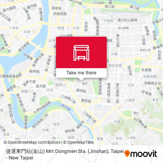 捷運東門站(金山) Mrt Dongmen Sta. (Jinshan) map