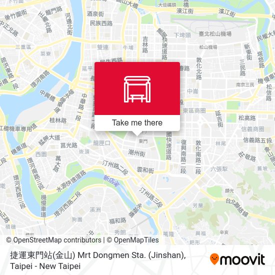 捷運東門站(金山) Mrt Dongmen Sta. (Jinshan) map