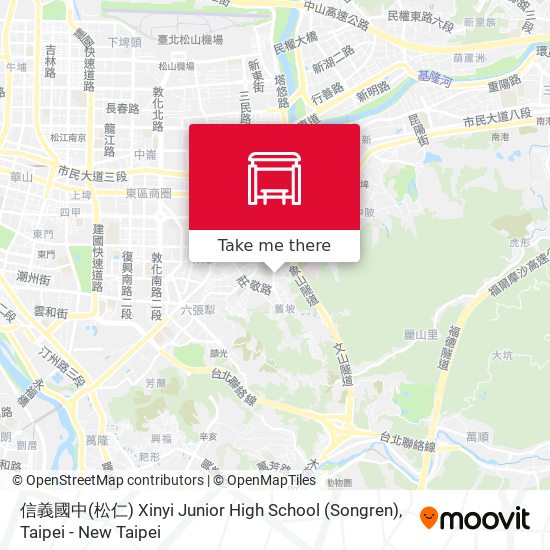 信義國中(松仁) Xinyi Junior High School  (Songren) map