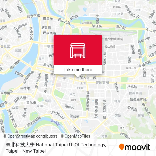臺北科技大學 National Taipei U. Of Technology地圖