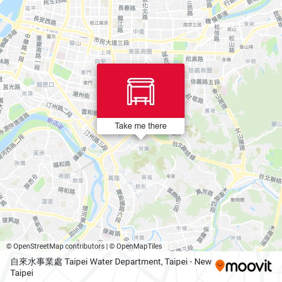 自來水事業處 Taipei Water Department map