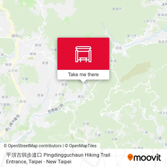 平頂古圳步道口 Pingdingguchaun Hiking Trail Entrance地圖