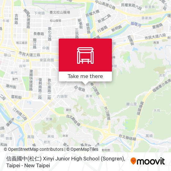 信義國中(松仁) Xinyi Junior High School  (Songren)地圖