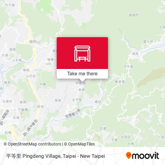 平等里 Pingdeng Village map