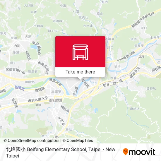 北峰國小 Beifeng Elementary School map