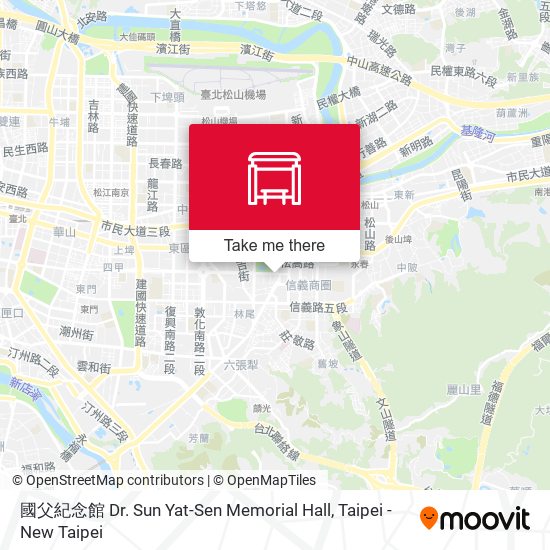 國父紀念館 Dr. Sun Yat-Sen Memorial Hall map