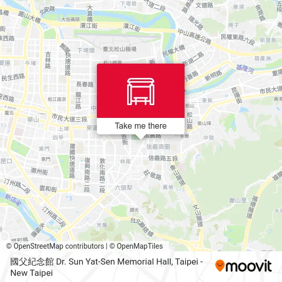 國父紀念館 Dr. Sun Yat-Sen Memorial Hall map
