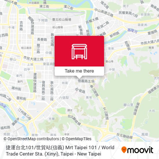 捷運台北101 / 世貿站(信義) Mrt Taipei 101 / World Trade Center Sta. (Xinyi)地圖