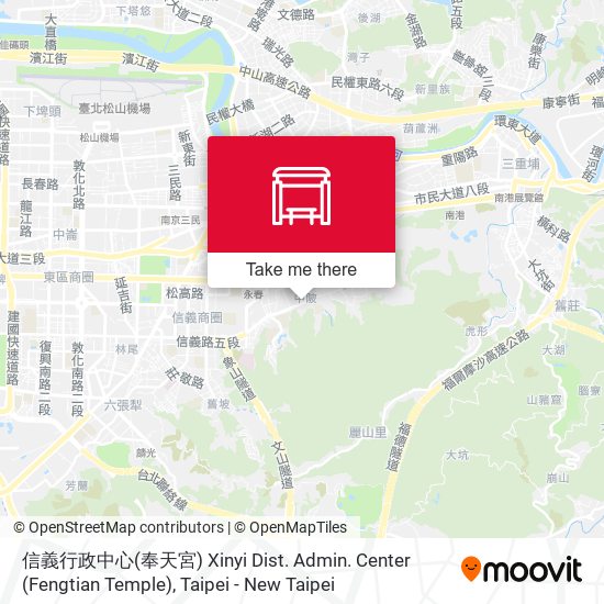 信義行政中心(奉天宮) Xinyi Dist. Admin. Center (Fengtian Temple) map