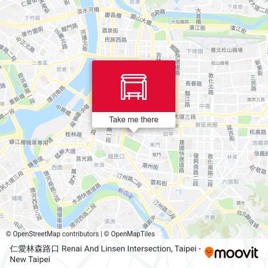 仁愛林森路口 Renai And Linsen Intersection map
