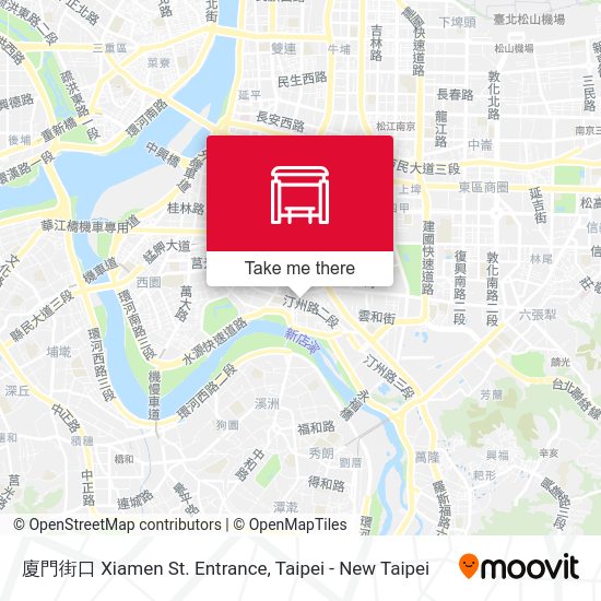 廈門街口 Xiamen St. Entrance map