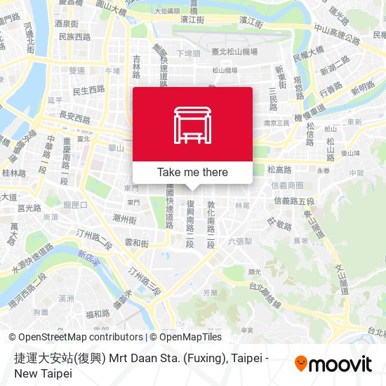 捷運大安站(復興) Mrt Daan Sta. (Fuxing) map
