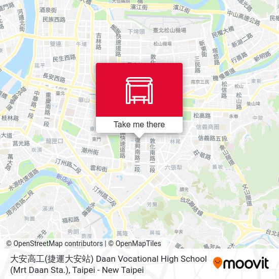 大安高工(捷運大安站) Daan Vocational High School (Mrt Daan Sta.) map