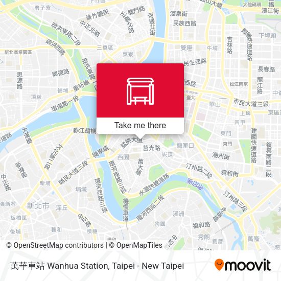 萬華車站 Wanhua Station地圖