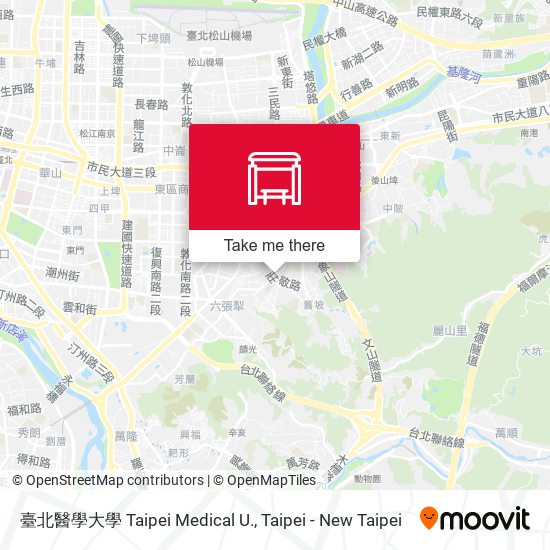 臺北醫學大學 Taipei Medical U. map