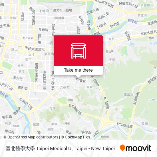 臺北醫學大學 Taipei Medical U.地圖