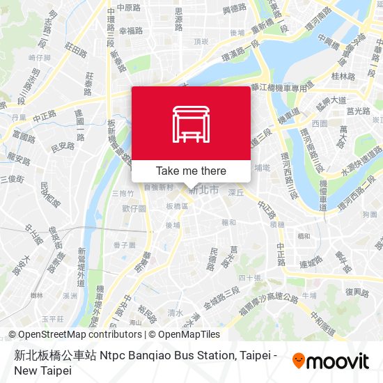 新北板橋公車站 Ntpc Banqiao Bus Station map