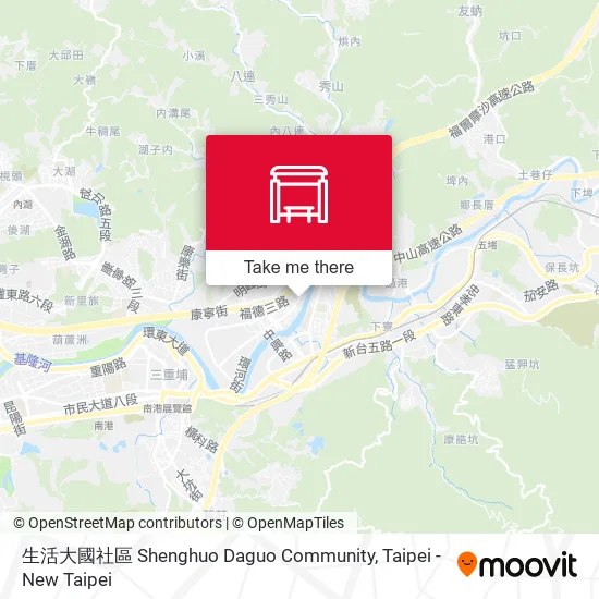 生活大國社區 Shenghuo Daguo Community map
