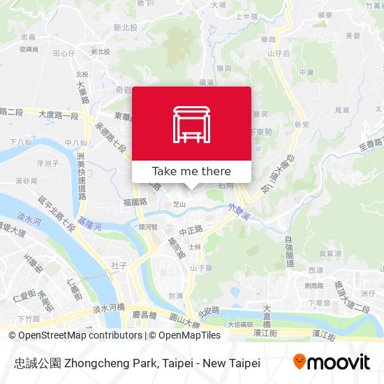 忠誠公園 Zhongcheng Park map