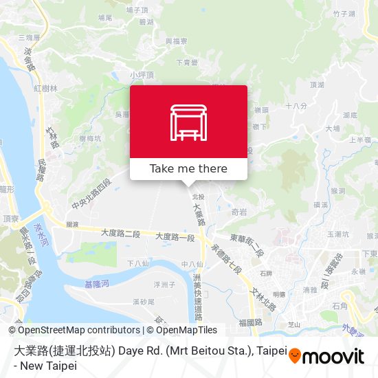 大業路(捷運北投站) Daye Rd. (Mrt Beitou Sta.) map