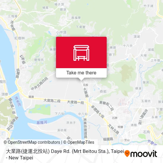 大業路(捷運北投站) Daye Rd. (Mrt Beitou Sta.) map