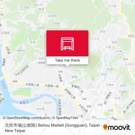 北投市場(公館路) Beitou Market (Gongguan) map