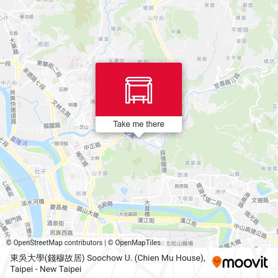 東吳大學(錢穆故居) Soochow U. (Chien Mu House)地圖