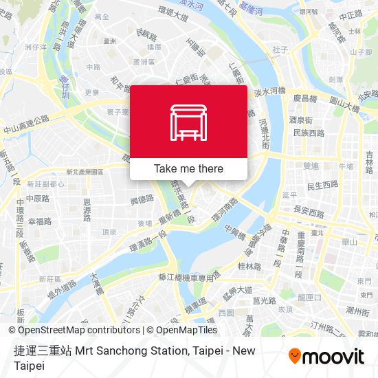捷運三重站 Mrt Sanchong Station map